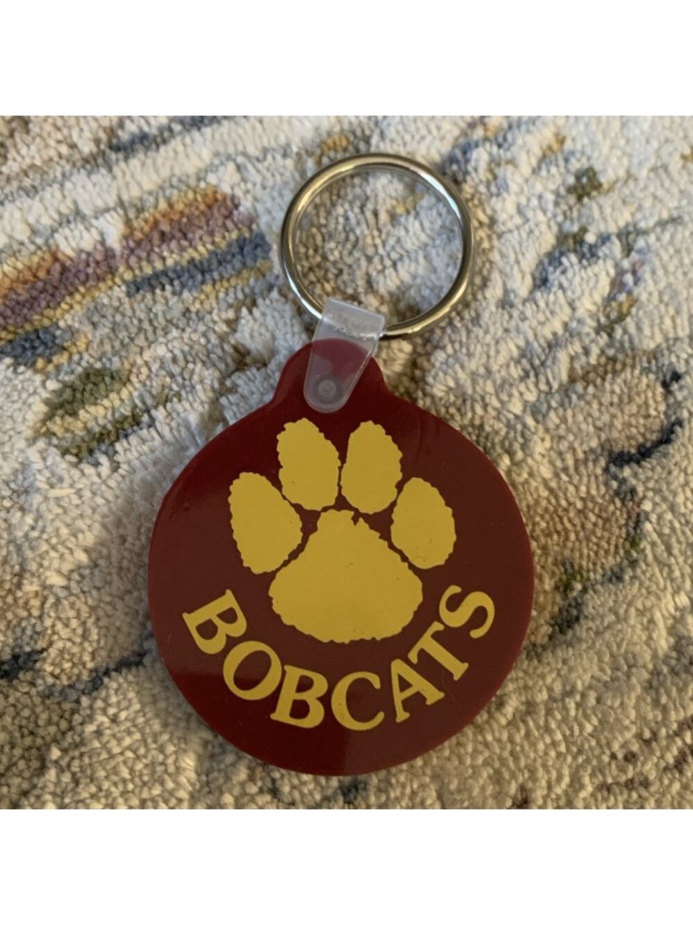 Bobcats Keychain Sports Football Hockey Baseball Basketball Soccer Paw